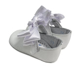 Ballerina Culla in Pelle con Fiocco Neonata 339S