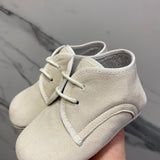 Scarpa Da Culla Con Lacci In Camoscio Neonato Indice 378