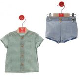 Completo Con Bermuda E Camicia Neonato DEL SUR 0275