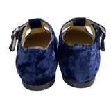 RIZITOS Samt-Erste-Schritte-Schuhe für Kinder mit Ösen B2004V