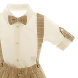 Completo Elegante Con Camicia E Salopette Neonato BUFI M0516A