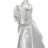 Abito Elegante Mezza Manica In Mikado Neonata ISABEL F412