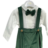 Completo Tre Pezzi Con Salopette In Velluto Neonato ISABEL C364