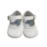 Scarpa Da Culla In Pelle Lucida Con Cinturino Neonata INDICE 1513