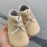 Scarpa Da Culla Con Lacci In Camoscio Neonato Indice 378