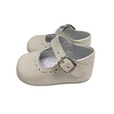 Ballerina Culla In Pelle Satinata Con Cinturino Neonata INDICE 1513S