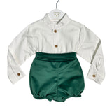 Completo Con Bermuda In Velluto e Maglioncino Neonato VALENTINA BEBES HADA127