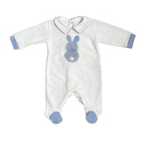 Tutina Intera In Ciniglia Con Coniglietto Panna Neonato TETO E TATTA TU5530