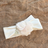 Fascia Elastica In Cotone Con Fiore Neonata TETO E TATTA FA6100