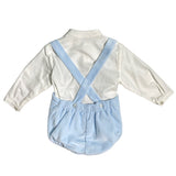 Completo Con Salopette In Velluto E Camicia Neonato DEL SUR 1879