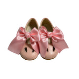 Scarpe Primi Passi Con Occhielli E Fiocco In Pelle Neonata RIZITOS B3307