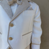 Completo Elegante In Raso Con Panciotto Neonato LES ETOILES ALESSANDRO