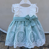 Abito Smanicato Con Gonna In Tulle Bambina VALENTINA BEBES NUBE 33