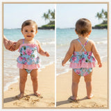 Costume Intero Stampa Floreale Neonata SARDON AP963
