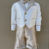 Completo Elegante In Raso Con Panciotto Neonato LES ETOILES ALESSANDRO