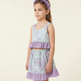 Completo Elegante Con Gonna E Top Bambina CALAMARO A11004