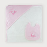 Baby-Frottee-Bademantel und Lätzchen-Set SARDON HA738