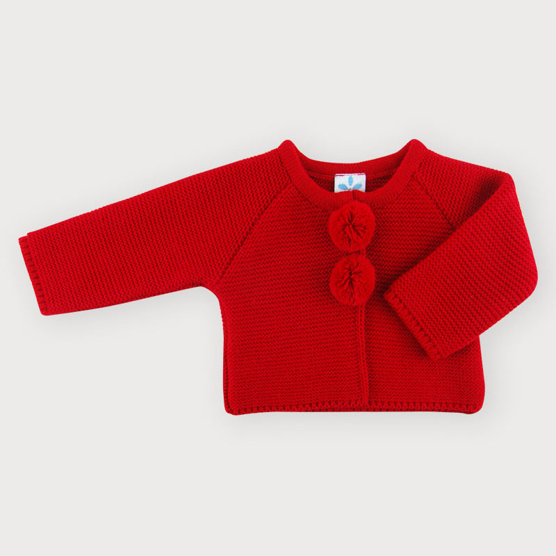 Winter Cardigan With Pom Pon Babies SARDON MA250