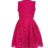 Elegantes Kleid perforiert und tief ausgeschnitten auf dem Rücken Mädchen Fuchsia Fun &amp; Fun FNJDR1192