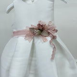 Abito Elegante Smanicato In Mikado Con Cintura Neonata MIMILU' 1722