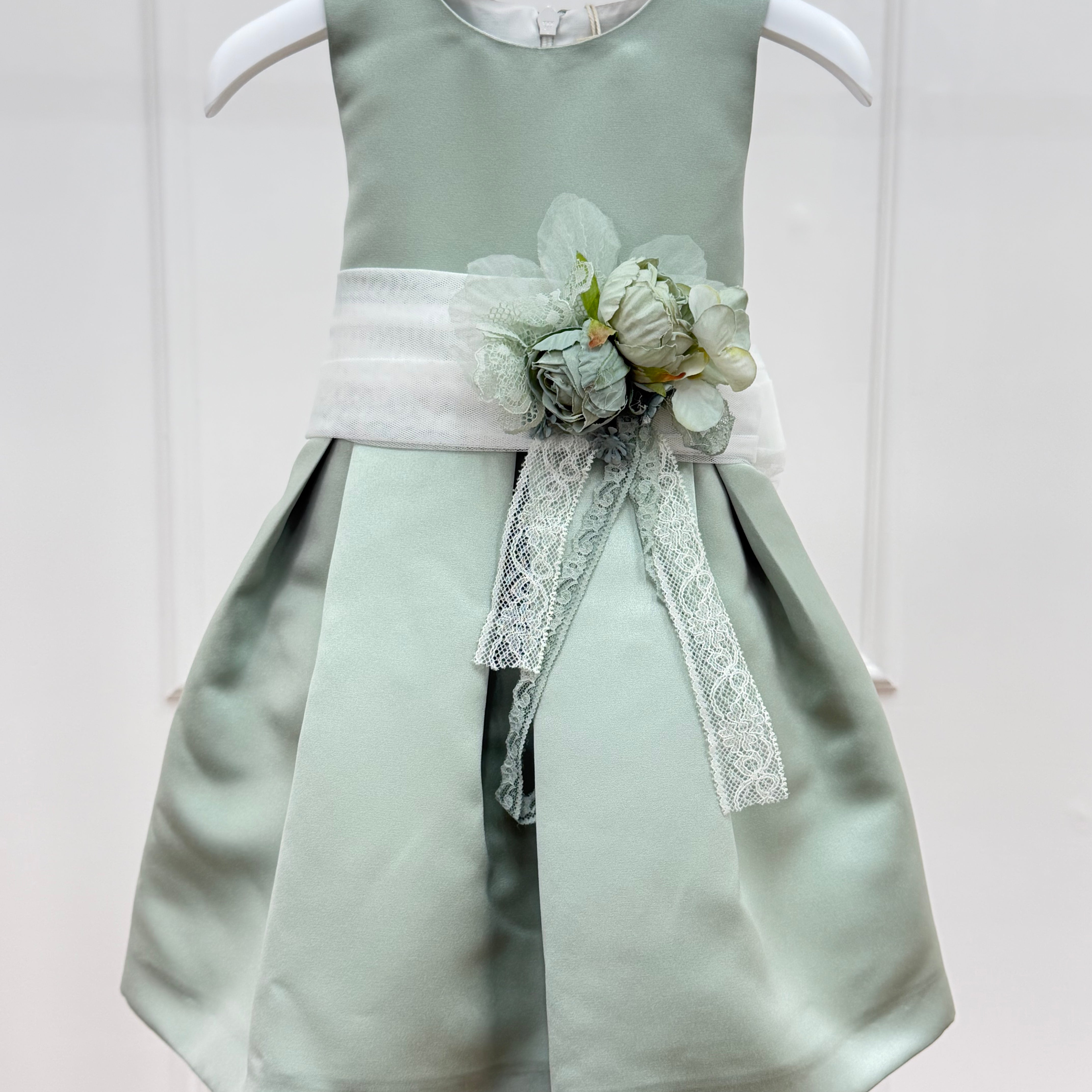 Abito Elegante Smanicato In Mikado Con Cintura Neonata MIMILU' 1606