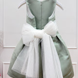 Abito Elegante Smanicato In Mikado Con Cintura Neonata MIMILU' 1606