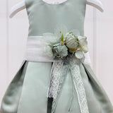 Abito Elegante Smanicato In Mikado Con Cintura Neonata MIMILU' 1606