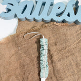 Portaciuccio In Lino Con Nastro Neonato PONTO POR PONTO 6503PC