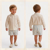 Bermuda Con Camicia In Cotone Neonato DEL SUR 0278