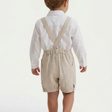 Completo Elegante 3 Pezzi In Cotone E Lino Neonato BUFI M0038A