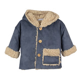 Newborn-Squid Wool Hooded Coat 14006