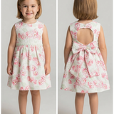 Casual Dress In Pique Floral Fantasy Girl GRANLEI 580