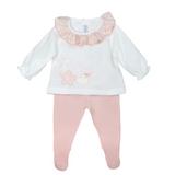 Tutina Spezzata In Caldo Cotone Neonata CALAMARO 11358