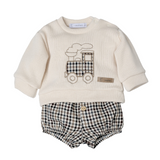 Completo In Caldo Cotone TRENINO Neonato CALAMARO 11432