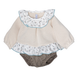 Completo Con Culotte In Caldo Cotone Neonata CALAMARO 11431