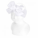 Fascia Per Capelli Con Fiocco Grande In Gross Grain Neonata CONDOR 50073