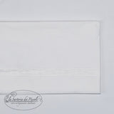 Lenzuolino Per Carrozzina In Cotone Con Pizzo Neonata LA SARTORIA DEI PICCOLI LL1005