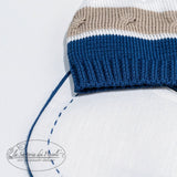 Coordinato Cappello E Bavetta In Cotone Neonato LA SARTORIA DEI PICCOLI LR1012