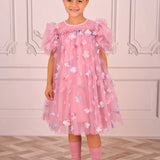 Abito Mezza Manica In Tulle Con Petali Bambina ANGEL'S FACE MARLOWE