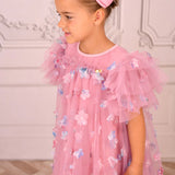 Abito Mezza Manica In Tulle Con Petali Bambina ANGEL'S FACE MARLOWE