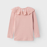 Maglia In Caldo Cotone Millerighe Con Pizzo Bambina NAME IT 13221616