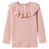 Maglia In Caldo Cotone Millerighe Con Pizzo Bambina NAME IT 13221616