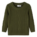 Maglioncino Con Trecce In Caldo Cotone Organico Neonato NAME IT 13220780