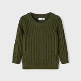 Pullover mit Zopfmuster aus warmer Bio-Baumwolle für Jungen NAME IT 13220780