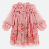 Abito Manica Lunga In Tulle Stampato Bambina ANGEL'S FACE NADIYA