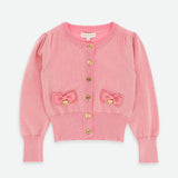 Cardigan In Filo Di Cotone Con Fiocchi Bambina ANGEL'S FACE NICOLETTEF