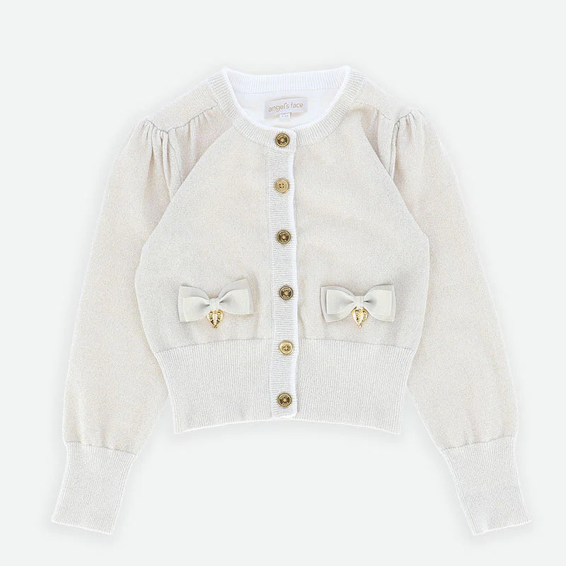 Cardigan In Caldo Cotone Con Fiocchi Bambina ANGEL'S FACE NICOLETTE