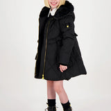 Cappotto Con Cappuccio Ed Ecopelliccia Bambina ANGEL'S FACE PEPPA