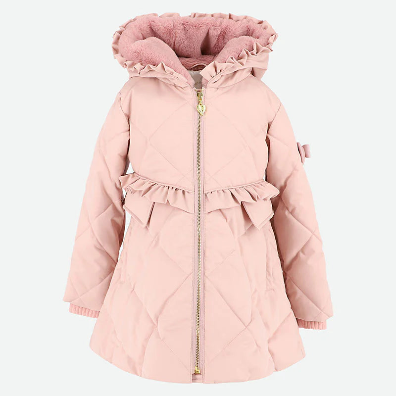 Cappotto Con Cappuccio Ed Ecopelliccia Bambina ANGEL'S FACE PEPPA