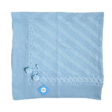 Coperta Scialle In tessuto Anallergico Acrilico Con Pom Pon Neonato/a SARDON AM856